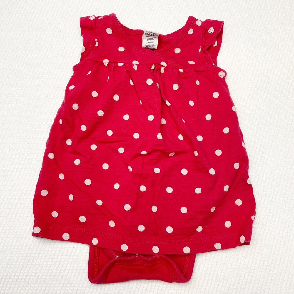 Tea Collection Polka Dot Dress With Built-In Onesie